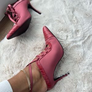 Rose colored shoes. Mint condition.